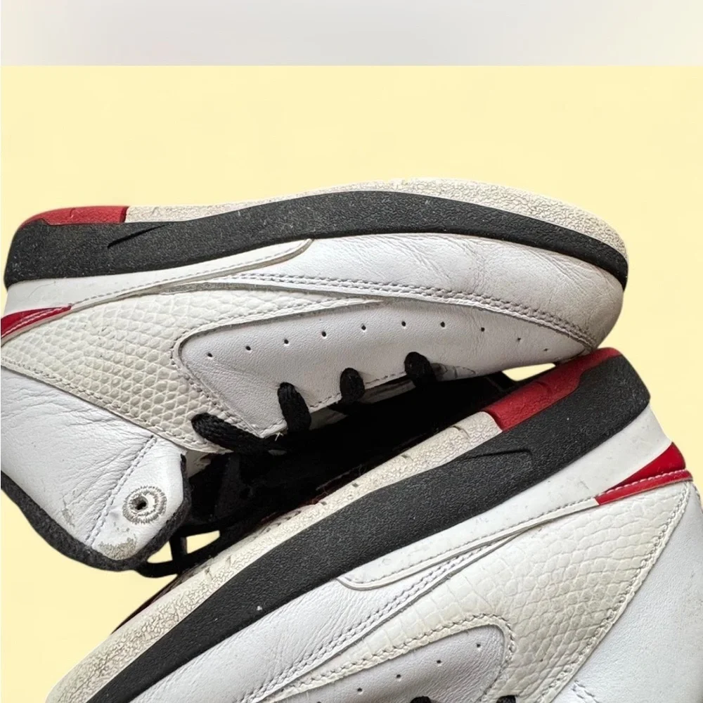 Toddler Jordan 2 White and Red Sneakers size 10c